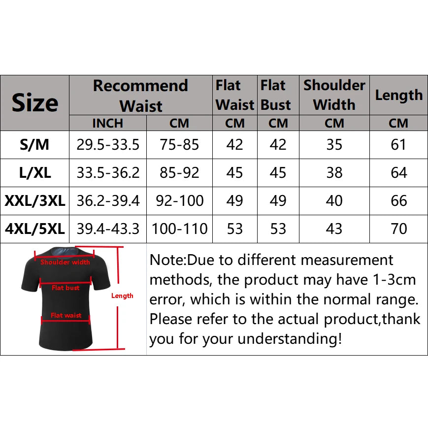 Men's Sauna Sweat Shirt – Slimming Body Shaper for Gym & Fitness