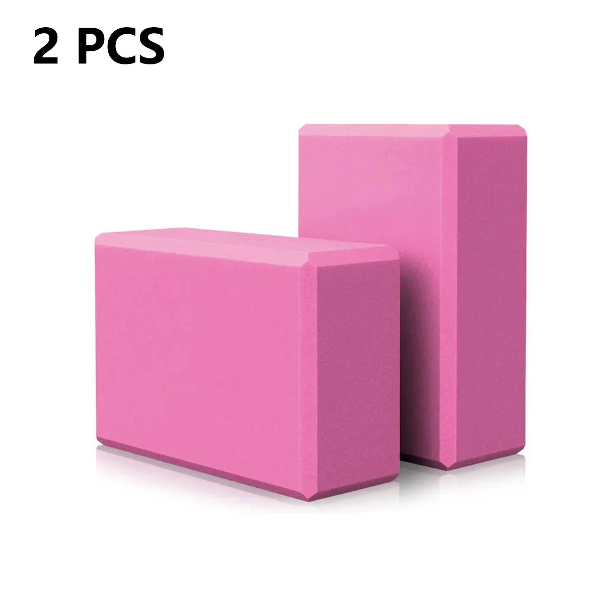 2PCS Foam Yoga Blocks – Perfect for Stretching, Pilates & Fitness Training