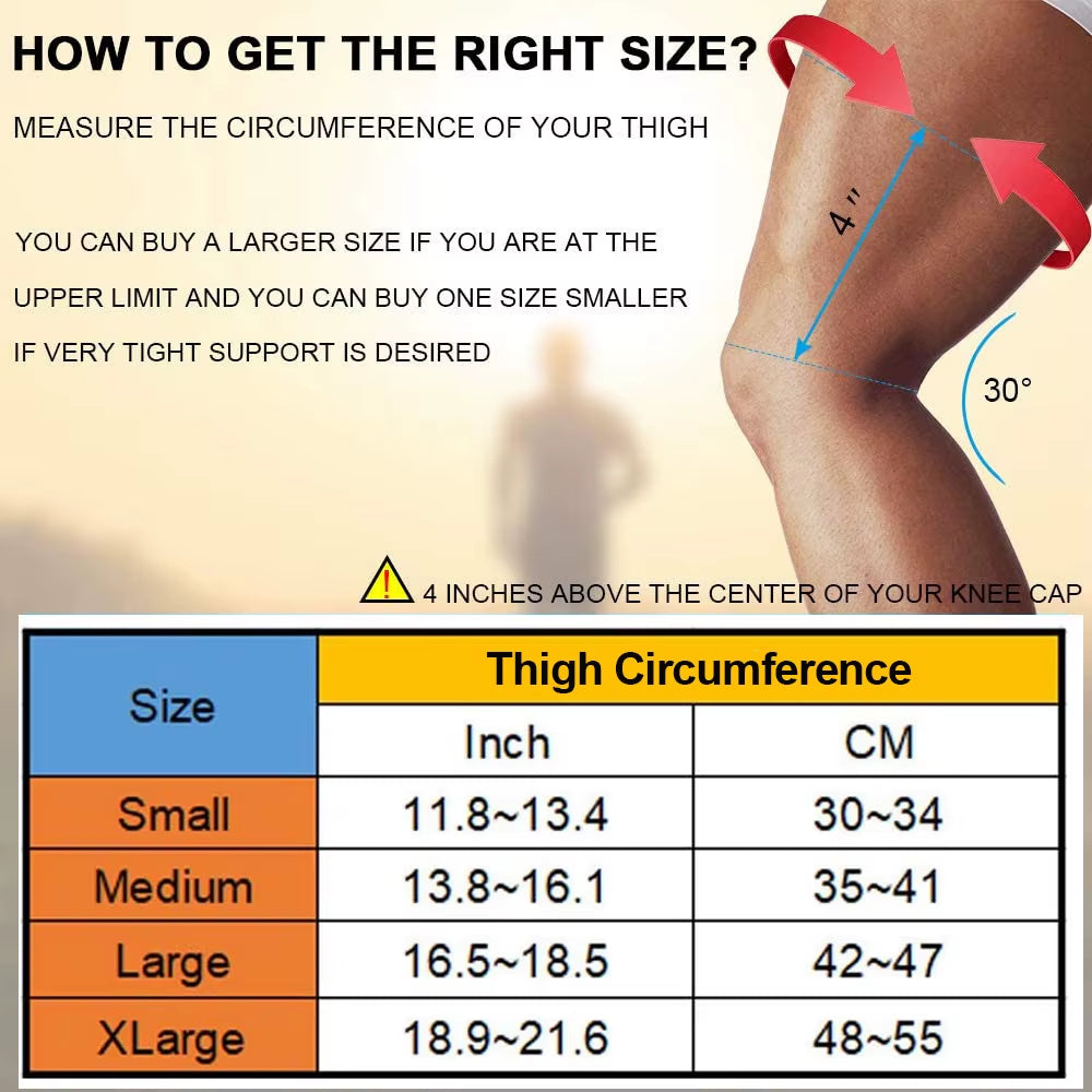 Knee Compression Sleeve – Supports, Protects & Stabilizes for Workouts & Running