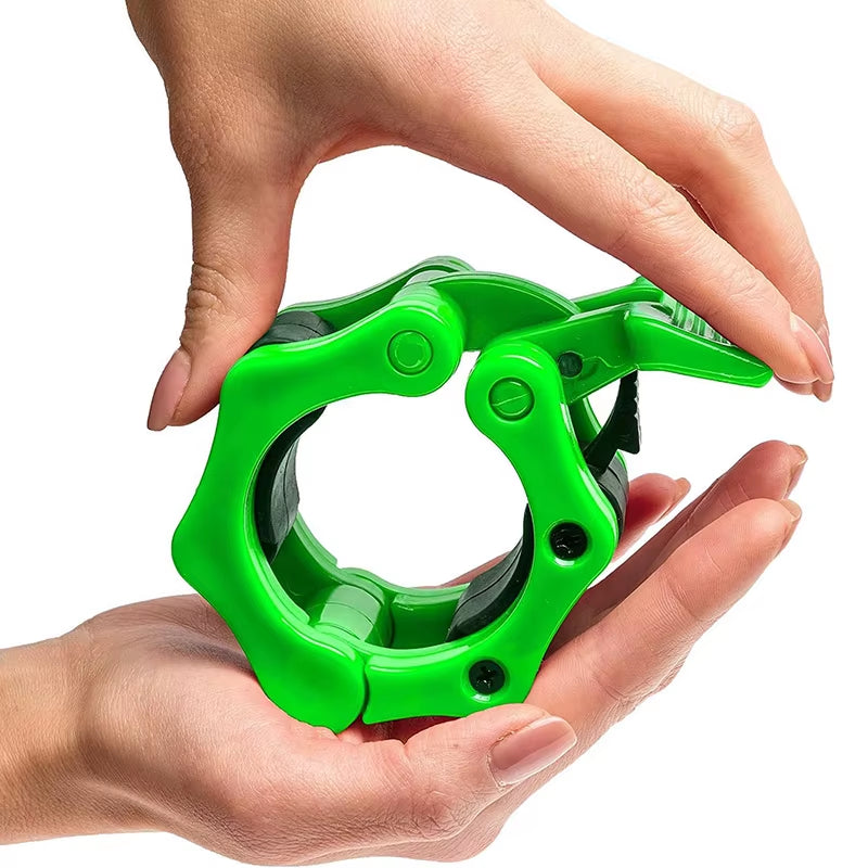 Quick-Lock Barbell Clamps – Secure Dumbbell & Barbell Collars for Weightlifting & Home Gym Training