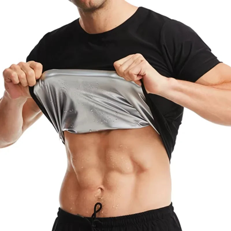 Men's Sauna Sweat Shirt – Slimming Body Shaper for Gym & Fitness