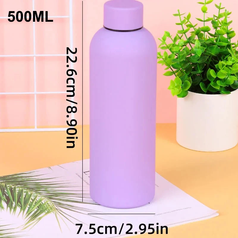 Insulated Stainless Steel Bottle – Durable Sports Kettle for Hot & Cold Drinks (500/750ML)