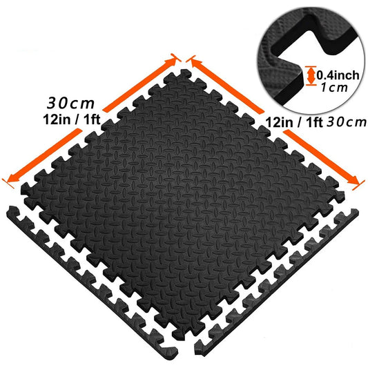 Puzzle Fitness Mat – Non-Slip Interlocking Foam Tiles for Yoga, Gym, & Sports Protection