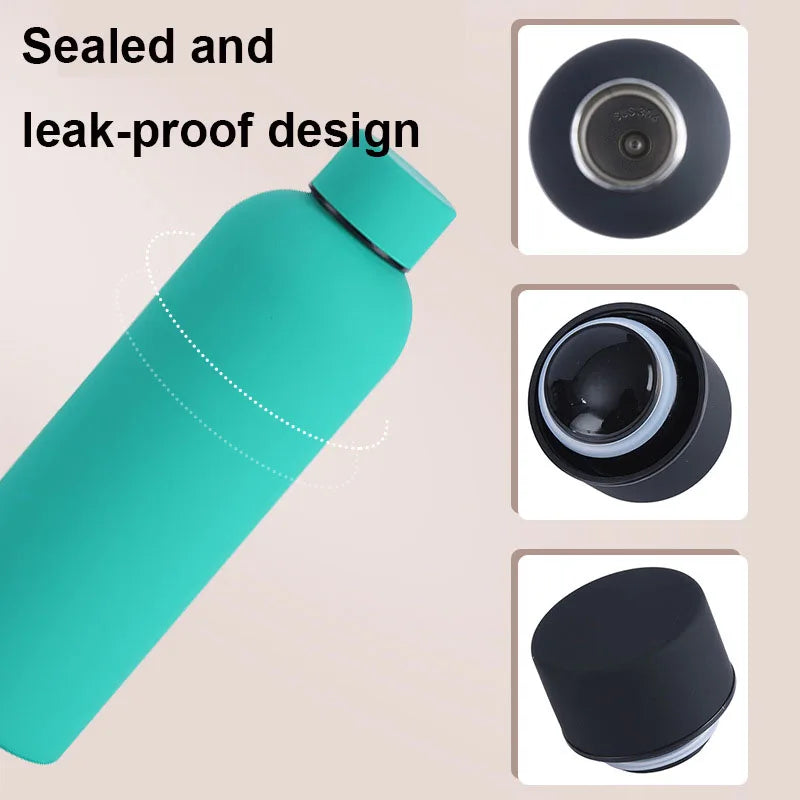 Insulated Stainless Steel Bottle – Durable Sports Kettle for Hot & Cold Drinks (500/750ML)