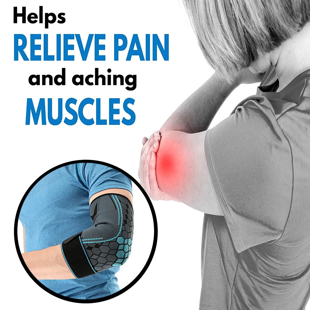 2-Piece Adjustable Elbow Support for Sports & Pain Relief