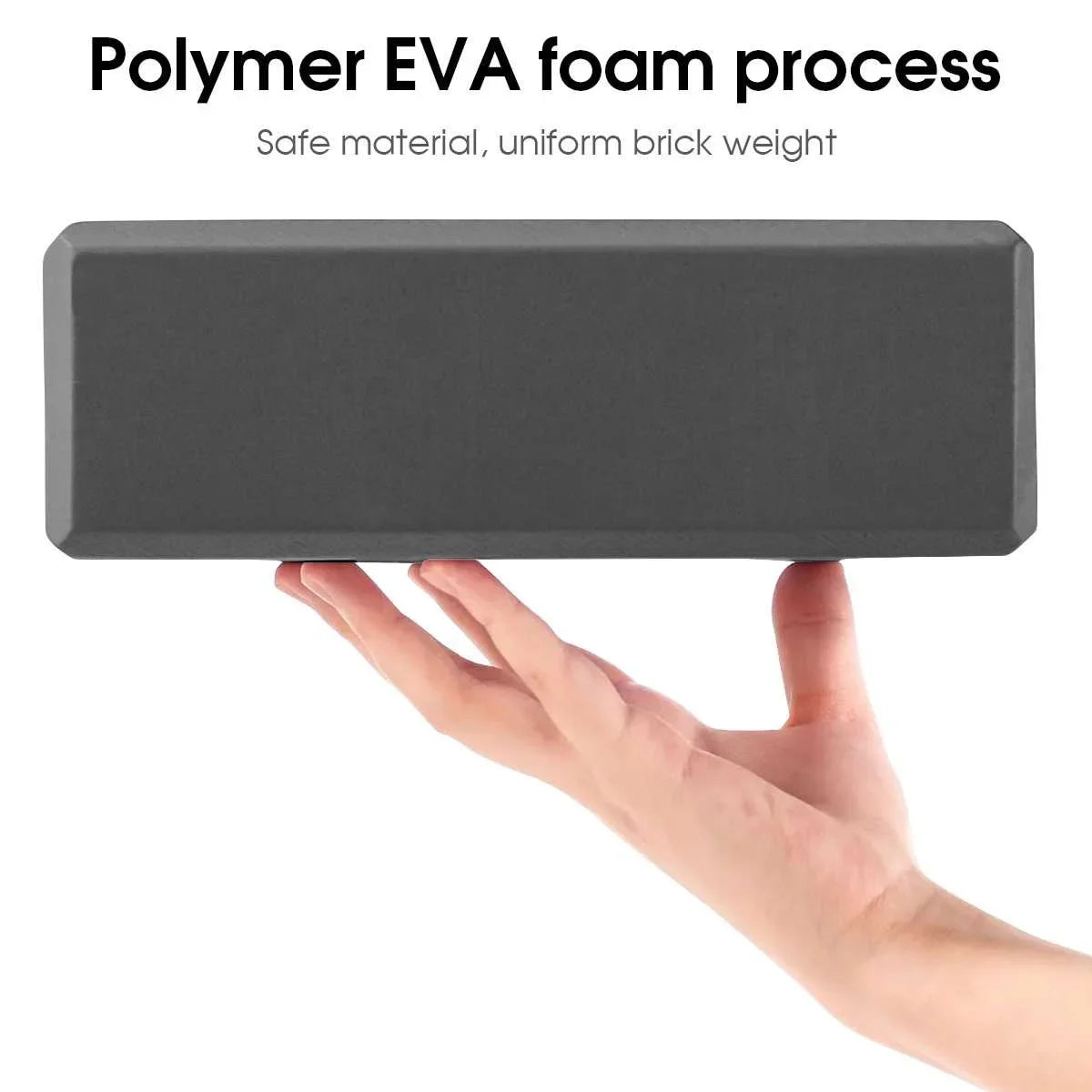 2PCS Foam Yoga Blocks – Perfect for Stretching, Pilates & Fitness Training