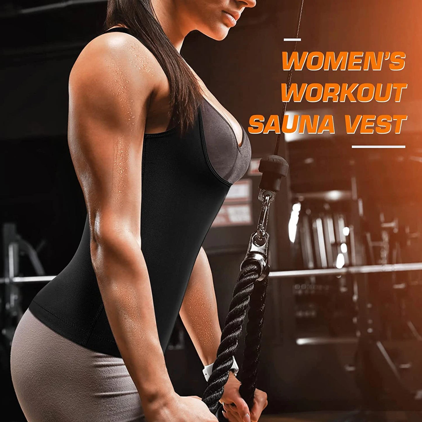 Women's Sauna Sweat Vest – Shapewear Sweat Suit for Maximum Shaping & Sweat