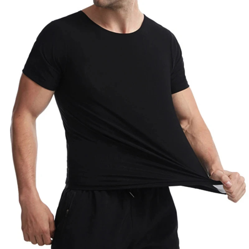 Men's Sauna Sweat Shirt – Slimming Body Shaper for Gym & Fitness