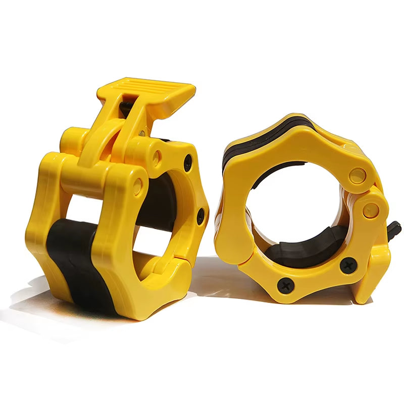 Quick-Lock Barbell Clamps – Secure Dumbbell & Barbell Collars for Weightlifting & Home Gym Training