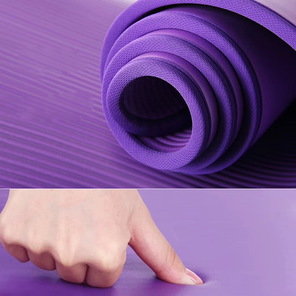 Thick Non-Slip Yoga Mat – Perfect for Pilates, Gym & Home Workouts