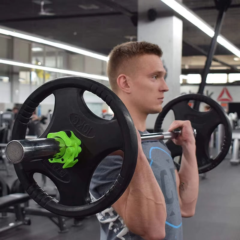 Quick-Lock Barbell Clamps – Secure Dumbbell & Barbell Collars for Weightlifting & Home Gym Training