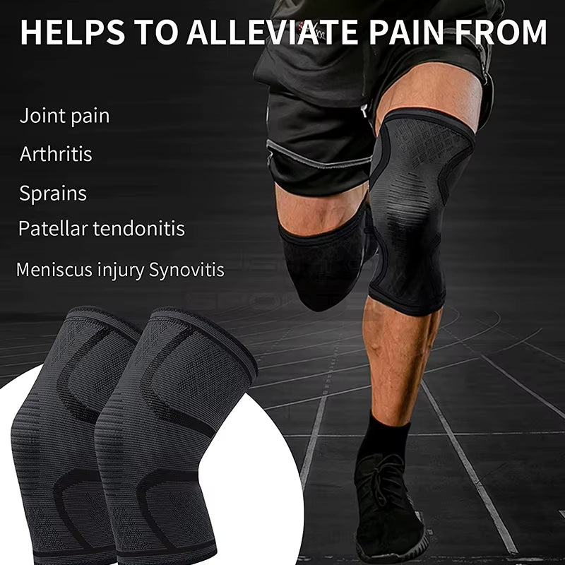 Knee Compression Sleeve – Supports, Protects & Stabilizes for Workouts & Running